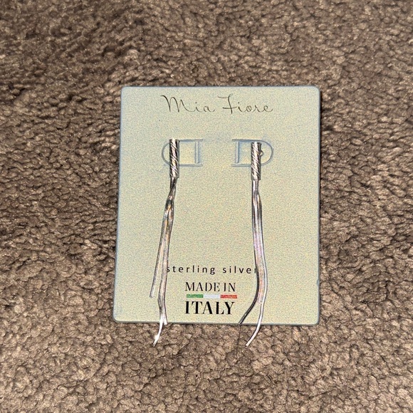 Mia Fiore Sterling Silver Dangle Earrings - Picture 1 of 3